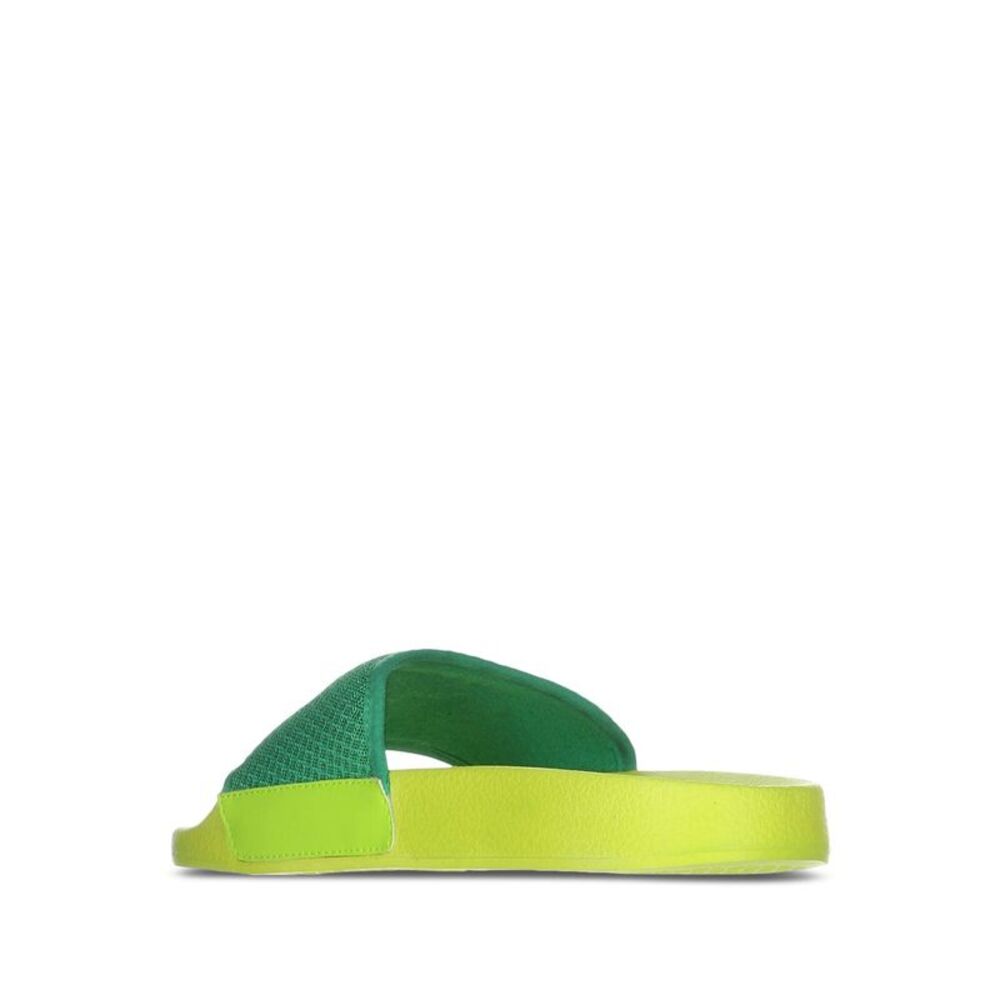 PRINCE Womens Green Logo Prism Round Toe Platform Slip On Slide Sandals 37 - Picture 2 of 4